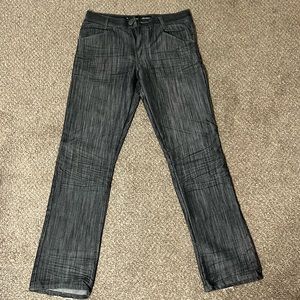 Black bootcut jeans, 32W x 34L